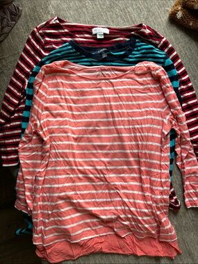 Assortment of Striped Long-Sleeve Tees